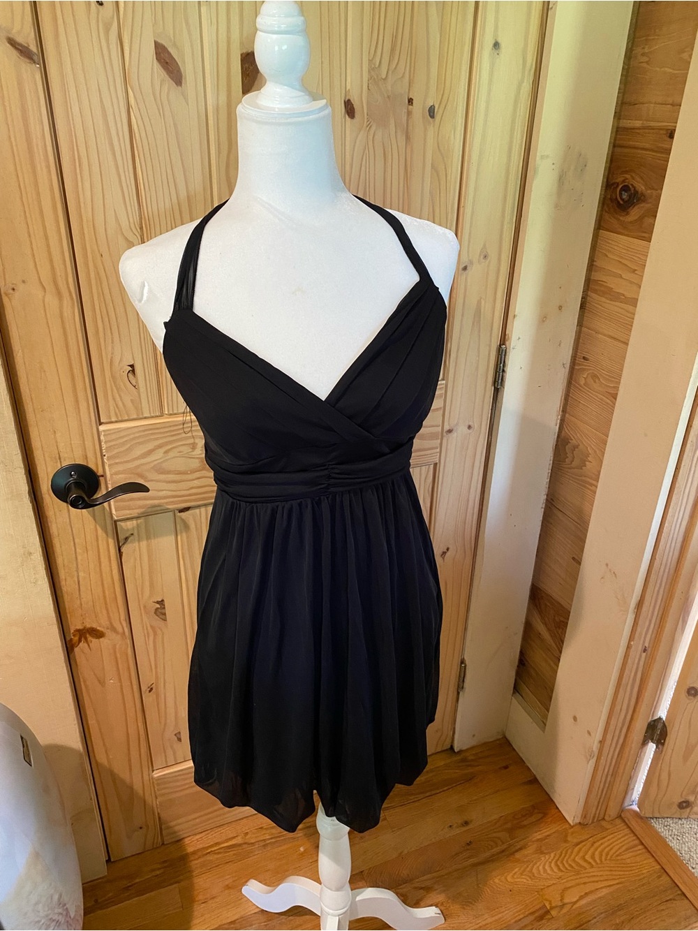 Women’s Black Halter Babydoll dress